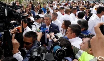 Presidente Duque volvió a referirse a que el ELN no tiene voluntad de paz.