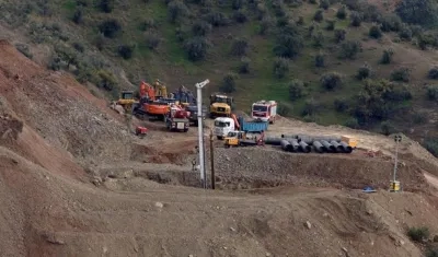 Zona donde se trabaja para rescatar al menor.