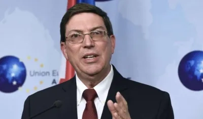 El canciller cubano, Bruno Rodríguez.