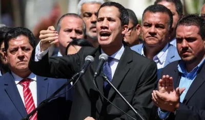 El presidente del Parlamento venezolano, Juan Guaidó.