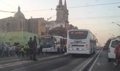 Lugar del accidente.