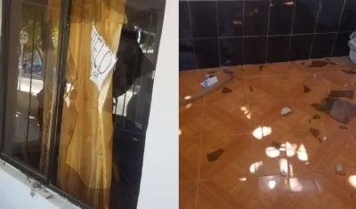 Así quedó la vivienda.