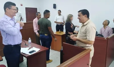 Aspecto de la audiencia de imputación.