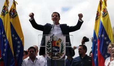 El presidente del Parlamento venezolano, Juan Guaidó.
