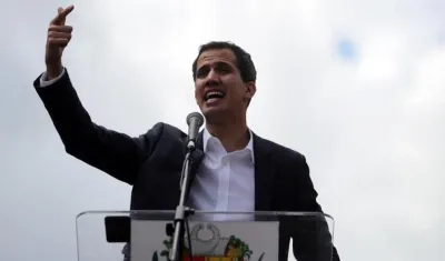 El presidente del Parlamento venezolano, Juan Guaidó.