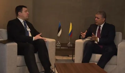 Presidente Duque llegó al Foro Económico Mundial.