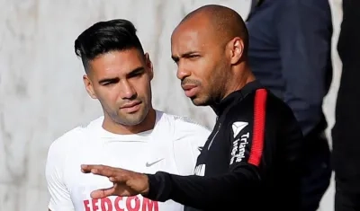 Falcao García y Thierry Henry. 