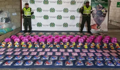 Mercancía ilegal decomisada.