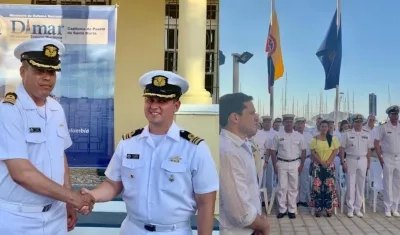 El capitán de Fragata Ibis Manuel Luna Forbes asumió en la Capitanía de Puerto de Santa Marta.