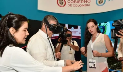 La Ministra de las TIC, Silvia Constaín, y el Presidente Iván Duque.