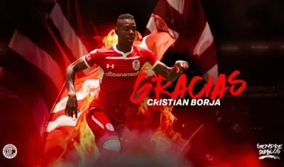 Así despidió el Toluca a Cristian Borja.