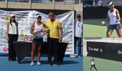 Savannah Broadus, campeona en la parada del Mundial Juvenil de Tenis en Barranquilla.