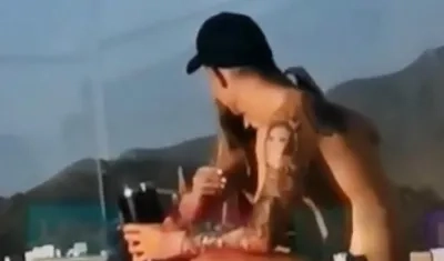 James Rodríguez y la modelo Shannon De Lima.