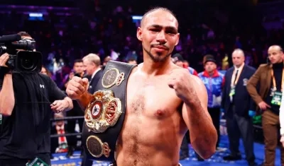 El campeón mundial de peso welter, el estadounidense Keith Thurman.