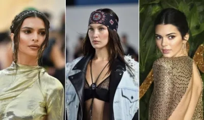 Las modelos Emily Ratajkowski, Bella Hadid y Kendall Jenner.