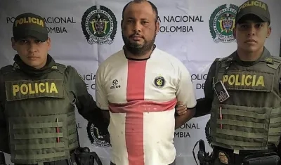 El hombre fue capturado por la Policía.
