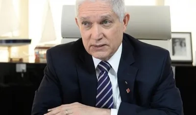 El presidente de la Confederación de Béisbol del Caribe, Juan Francisco Puello.