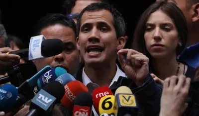 El diputado Juan Guaidó.