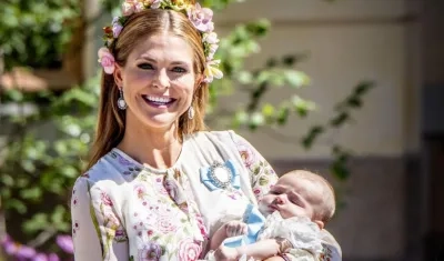 La princesa Magdalena y su hija Adrienne.