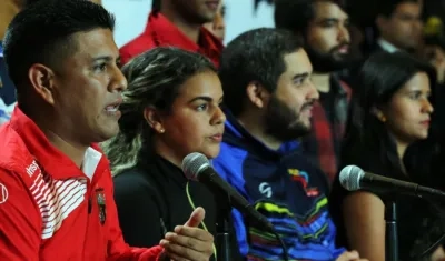 Pedro Infante, ministro de deportes de Venezuela. 