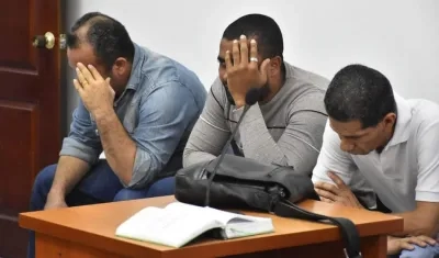 Tres de los imputados por el caso.