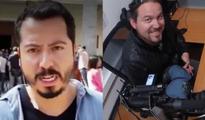 Ellos son los chilenos Rodrigo Pérez y Gonzalo Barahona, ambos de la televisión TVN.