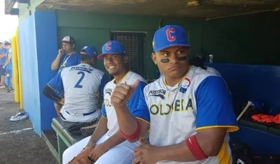 Jugadores de la novena de Colombia. 