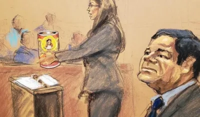 Joaquín 'El Chapo' Guzmán durante el juicio.