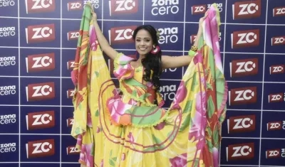 La Reina del Carnaval de Ponedera, Valeria Cano Porto.