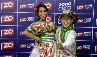 Isabella Sofía Chacón Ruiz y César Andrés De la Hoz Padilla,Reyes del Carnaval de los Niños 2019.