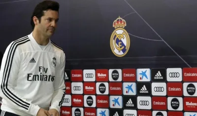 Santiago Solari, entrenador del Real Madrid. 