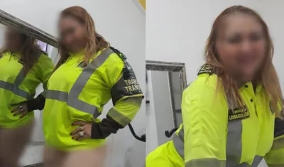 Dos de las imágenes de la mujer. 