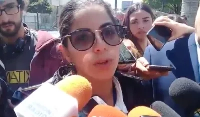 La periodista colombiana Maurén Barriga.