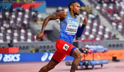 Anthony Zambrano, atleta de la Liga del Atlántico. 