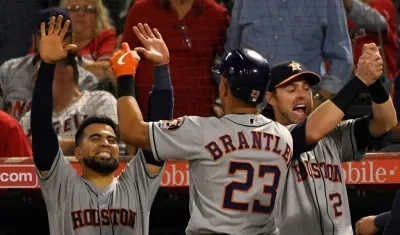 Peloteros de los Astros de Houston. 