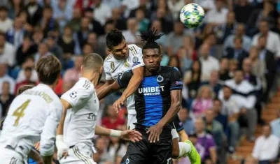 Casemiro marca el gol del empate. 