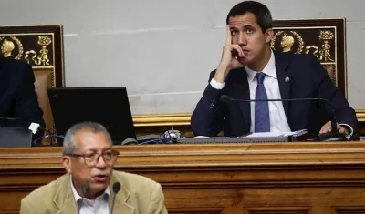 Juan Guaidó en la Asamblea Nacional.