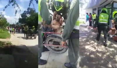 Por falta de patrullas policías debieron conducir a un capturado en una carreta