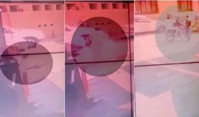 Captura de video de fuga de Aida Merlano.