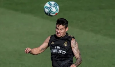 James Rodríguez, jugador colombiano. 