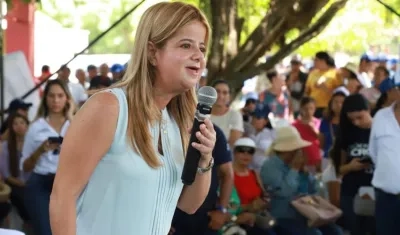 Elsa Noguera, candidata a la Gobernación del Atlántico.