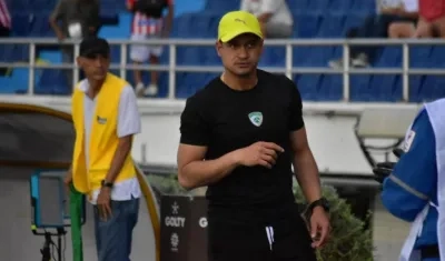 El entrenador de La Equidad, Jhon Alex Cano