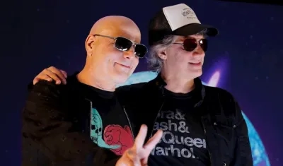 Charly Alberti y Zeta Bosio, integrantes de Soda Stereo.