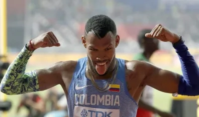 Anthony Zambrano, subcampeón mundial de los 400 metros. 
