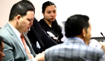 Aida Victoria Merlano Manzaneda, hija de Aida Merlano Rebolledo.