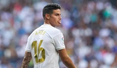 James Rodríguez, volante colombiano. 