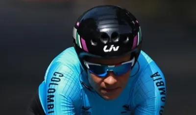 La ciclista colombiana Ana Cristina Sanabria.