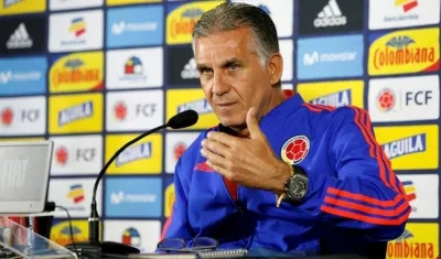Carlos Queiroz, técnico portugués de la Selección Colombia. 