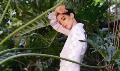 Una de las modelos de María Piedad Mercado, diseñadora barranquillera.