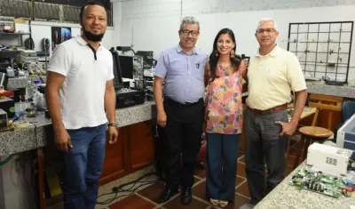 El grupo de investigadores de la Universidad del Atlántico.